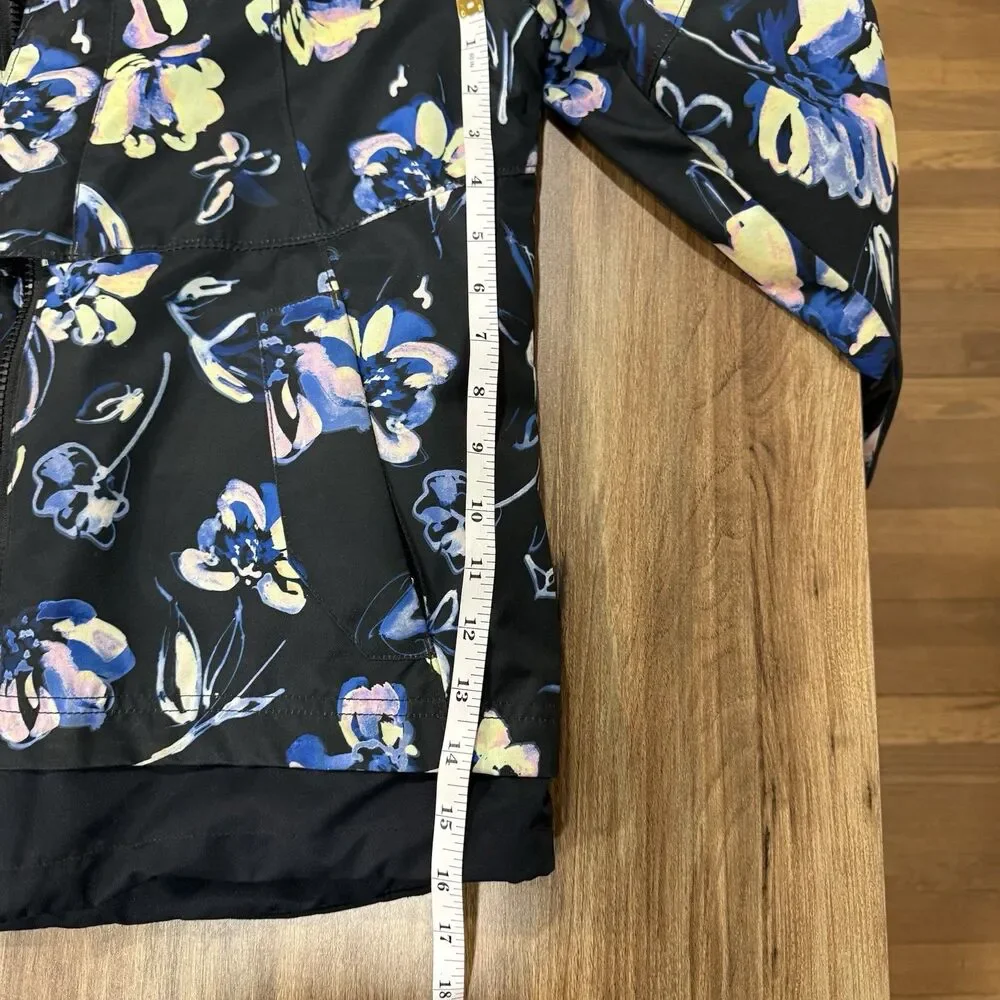 Obermeyer Taja Print Ski Jacket Youth Girls Size L Night Life Insulated Floral
